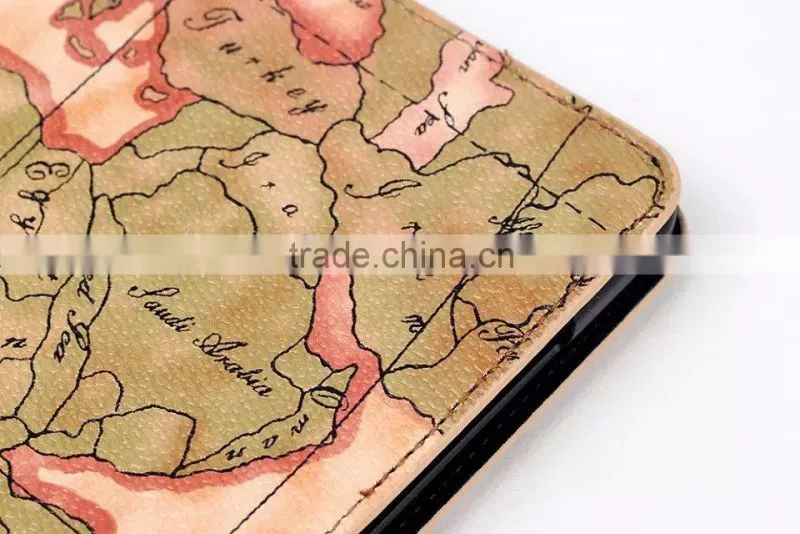 Luxury high quality Map wallet PU leather Case with stand For Samsung Galaxy Tab S 8.4 T700 Tablet