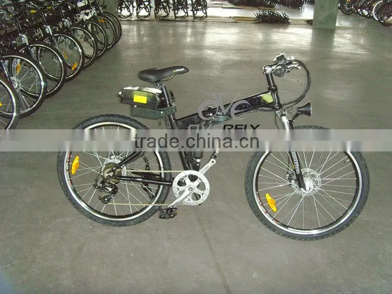 26 inch foldable E-Bicycle with TGS Brand alloy crown and outer-legs suspension front Fork XY-TDE09Z