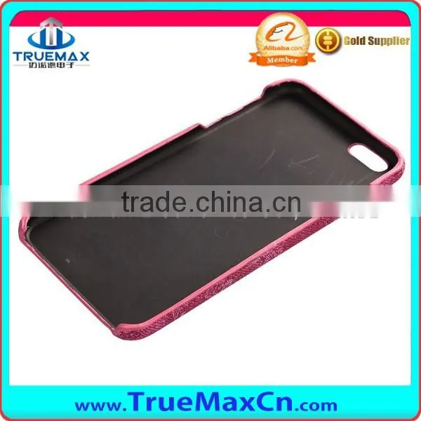 For iPhone6 6S Embroidery Rose Pattern Back Case