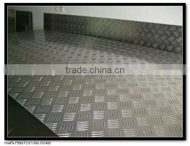 Wholesales price aluminum diamond plate 5052 5754 5083 5005 five bars China manufacturer