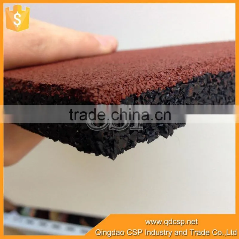 Excellent elasticity cheap gym black rubber mat price