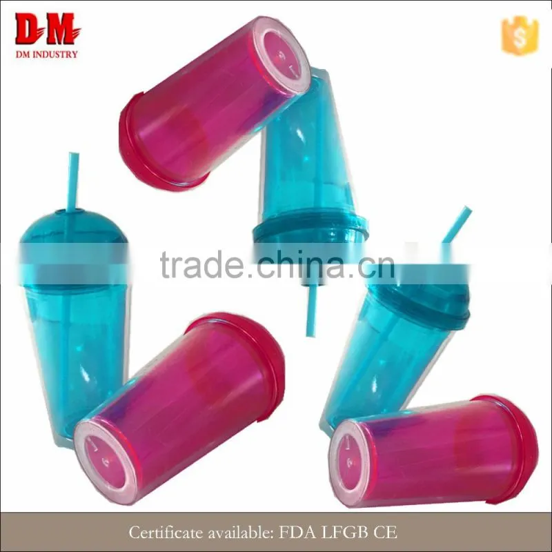 round cap 450ml hall student modern insulated double wall plastic tumbler