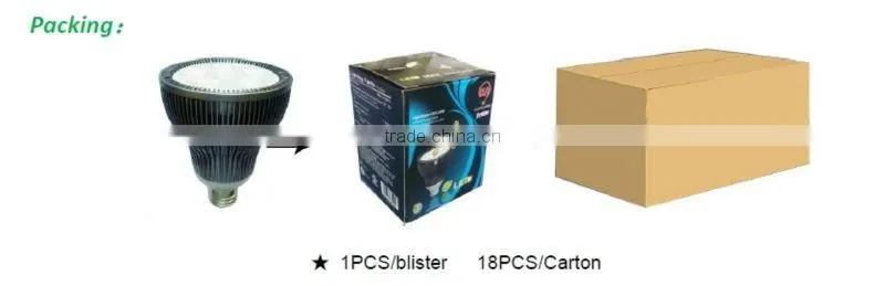 UL/FCC par30 e27 led spot light