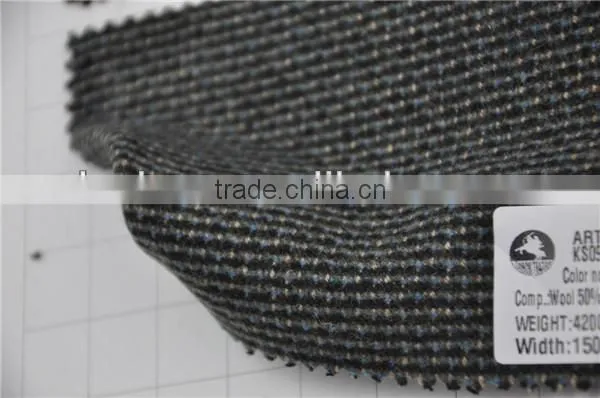 Hot sell high quality wool viscos nylon blend woolen fabric for fashion coat