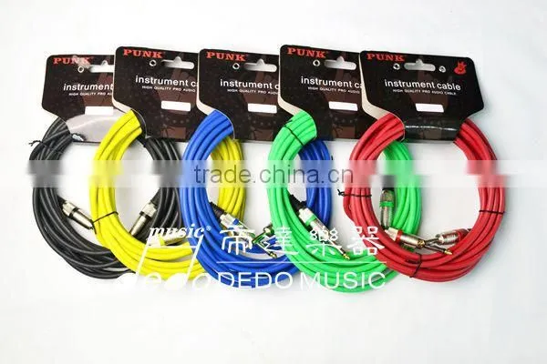 Double denoise gold plated connectors Nickel plated instrument cable