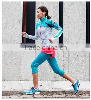 Women's 90% Dri-Fit 10% Spandex Running Jackets with Cell Phone Pocket at Upper Arm, Moisture Wicking Running Wear for Women