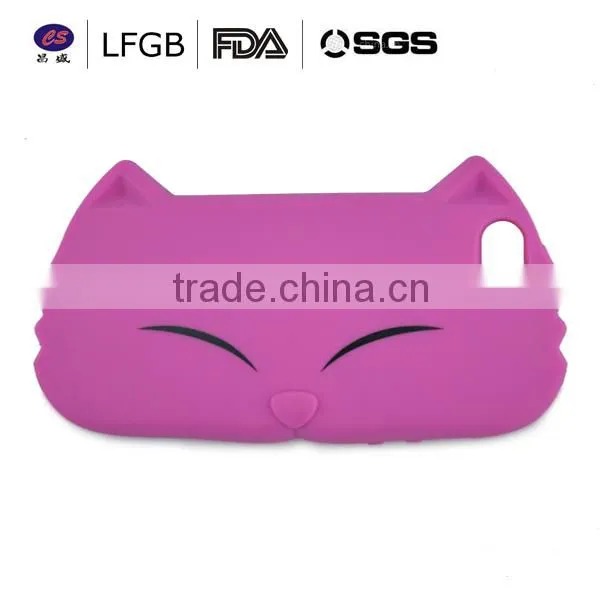 2015 FDA.LFGB Hello kity shape Fashion 3d silicone tpu phone case silicone mobile phone case/custom silicone phone case