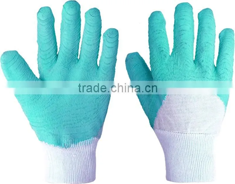 Latex coated gloves