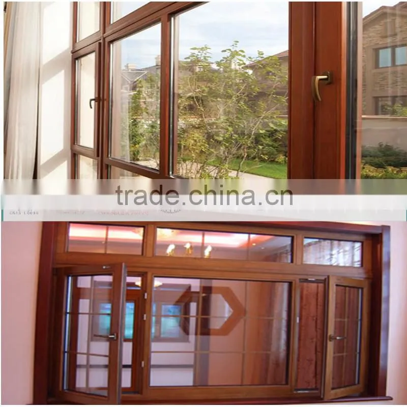High quality pvc veneer Coating Aluminum Window & Door Profiles/ Fireproof wooden coated aluminium windowdoor and sections