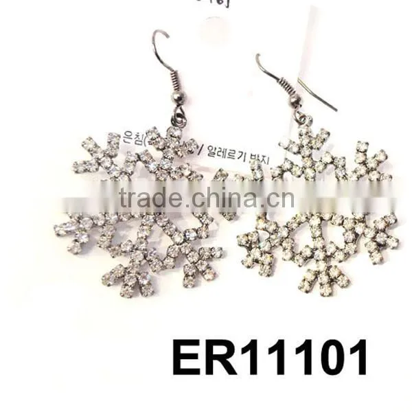 wholesale cute glitter crystal airplane stud earrings girls ladies woman