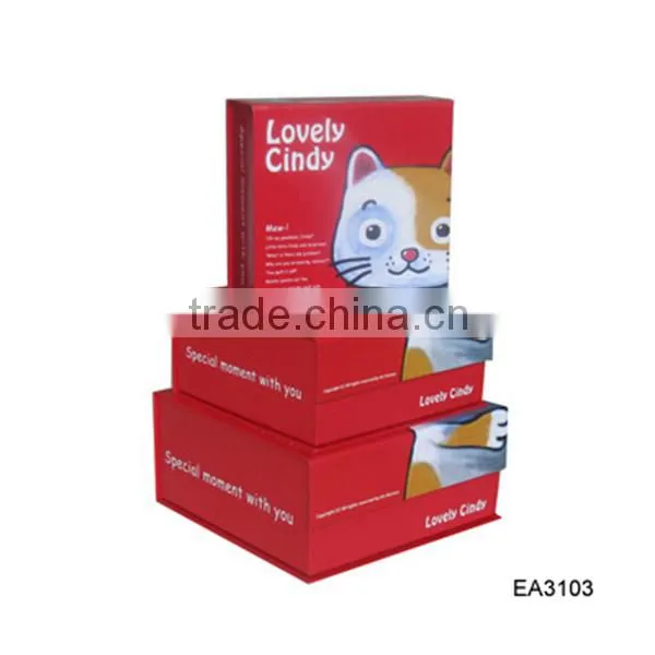 Factory directly wholesale paper box with window, hot sale black paper box