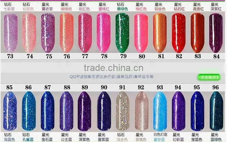 2015 KACC greenstyle soak-off gel polish high quality 132 colors spray on nail polish