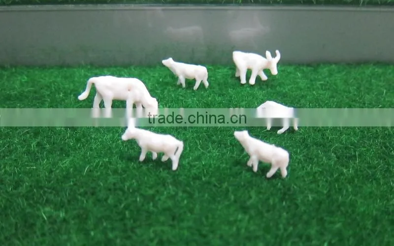 Building model cow, scale animals for HO scale, plastic building resin farm cow for 1/87