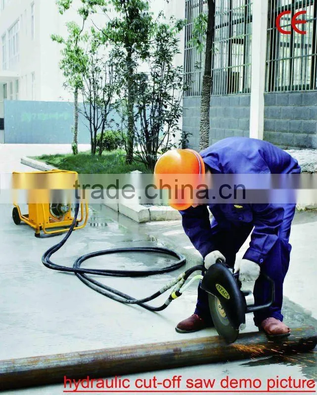 Hydraulic portable circular saw