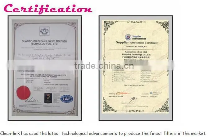 99.99% large dust capacity HEPA Filter