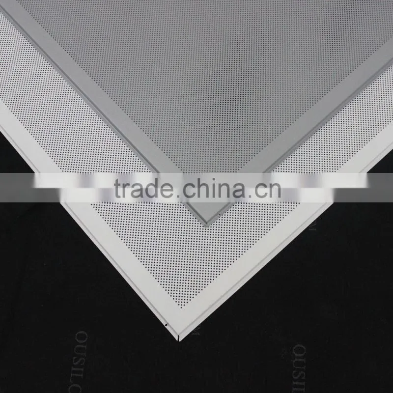 SGS Tested Fireproof Aluminum or GI Perforated Ceiling Tiles 600x600, Aluminum Acoustic False Ceiling Panel