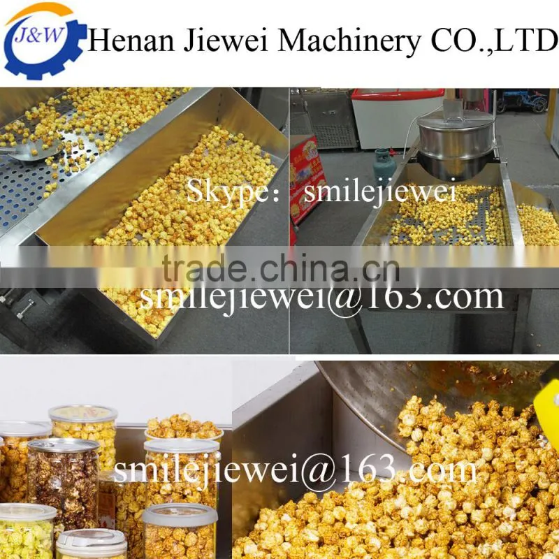Stainless steel caramel popcorn machine /caramel popcorn produce machine