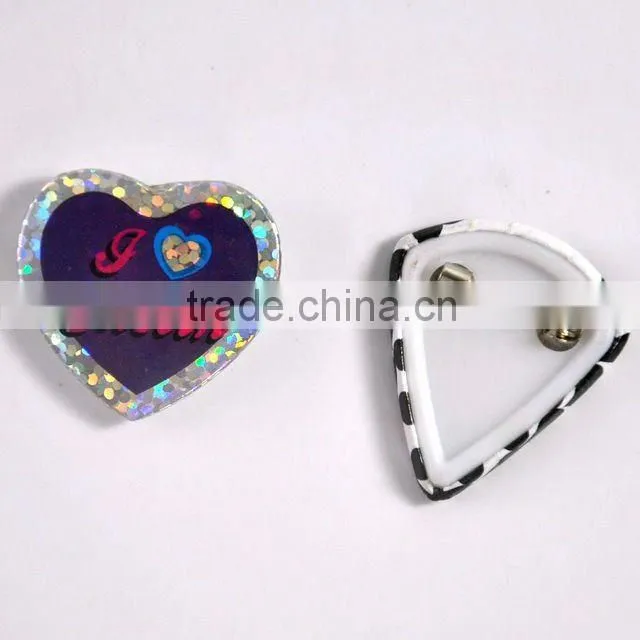 (plant/factory)Elliptic shape promotional gift pin badge