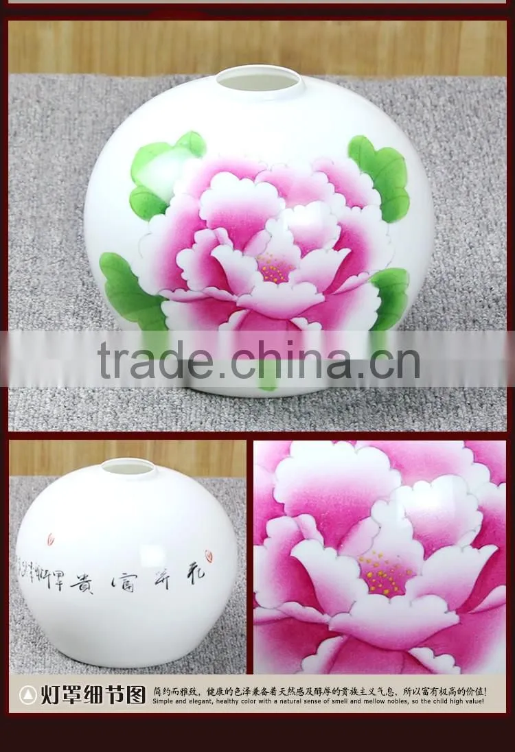 Modern decorative ceiling lamp, ceramic carved wood ceiling light