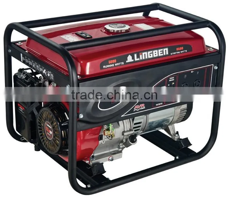 Lingben China 5kva 6500w gasoline generator taizhou
