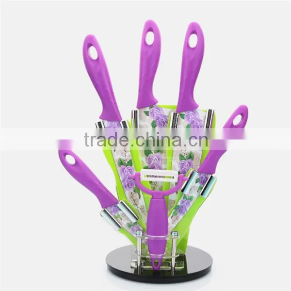 Promotional cheap price printed color 420 stainless steel knife