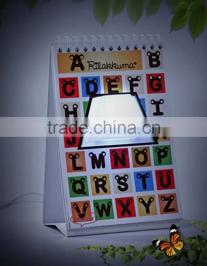 Custom USB Page By Page Lamp Desk Table Lamp LED Night Light