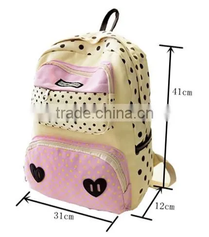 Xiamen Inrich Rucksack Bookbag Cute Canvas Backpack Wholesale