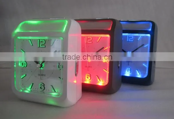 Night touch Light LED Quartz Alarm clocks for eldly