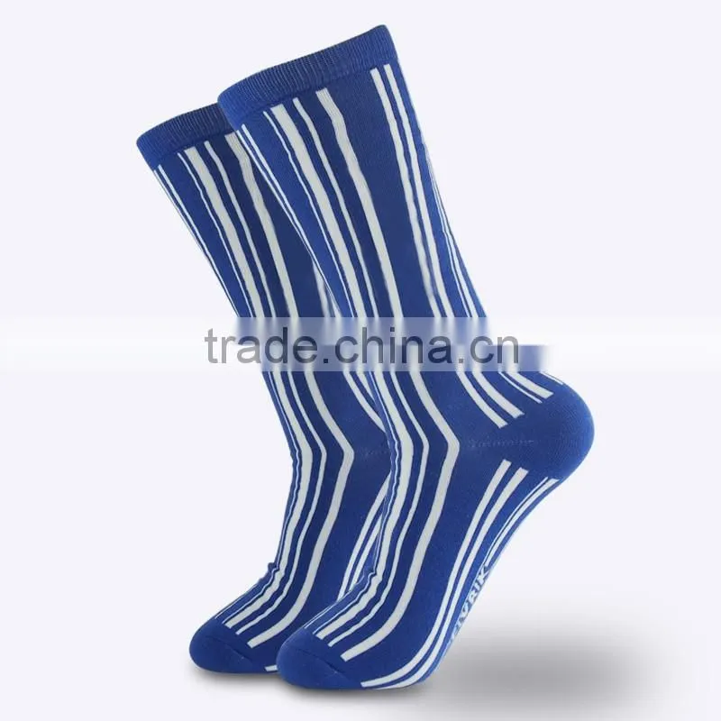 custom colorful patterns combed cotton and various of cuffs long knee socks
