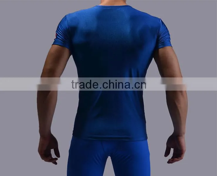China Manufacture Superhero T-shirt Avengers Marvel Super Heroes Superman Mens 3d Printed Compression T-shirts