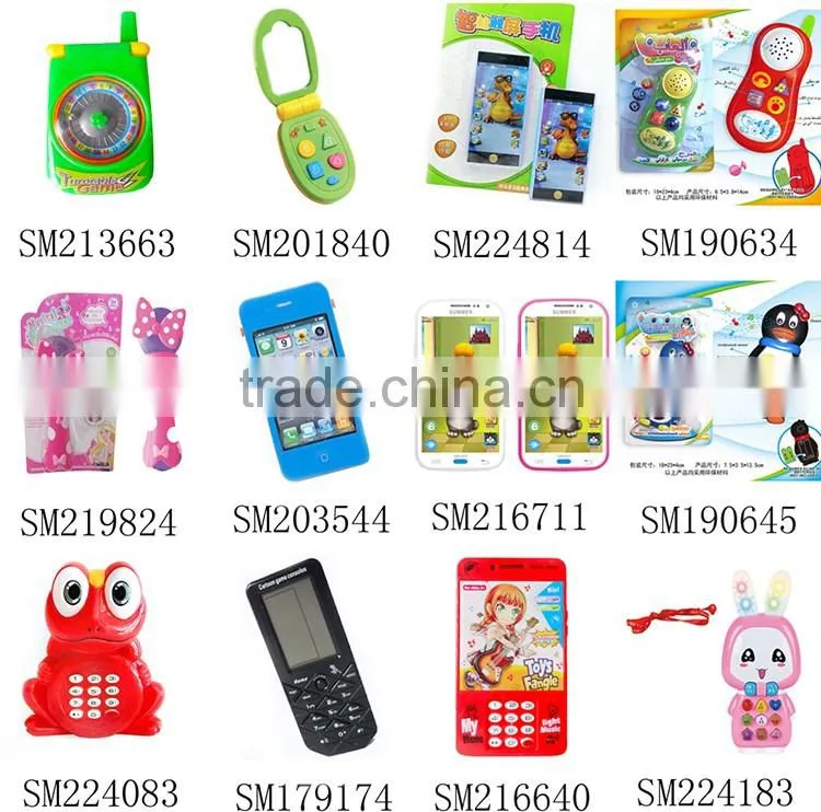 Funny mobile phone b o kids phone toys with light and music