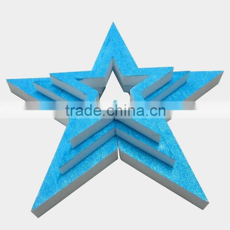 YIWU hanging christmas star for decoration/styrofoam star