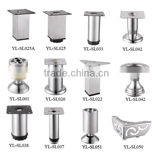 Furniture Fitting Cylinder Metal Cupboard Sofa Leg Feet