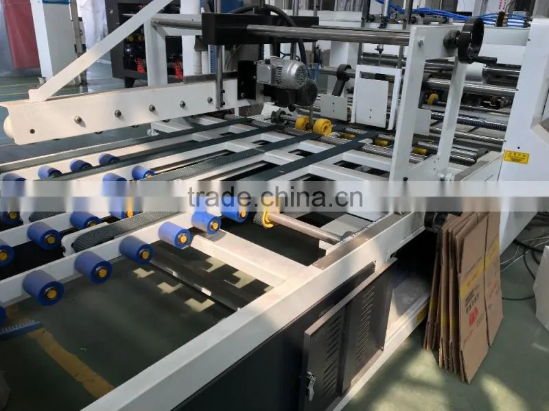 High Speed Automatic Corrugated Carton Box Stapler Stitching Folder Machine