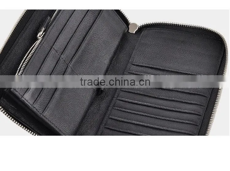 2016 men clutch wallet in real alligator leather