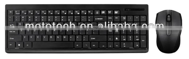 2016 new product black / white 2.4g wireless mouse keyboard wholesale price