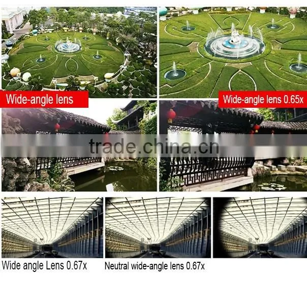 Wholesale super circle fish eye universal clip lens 3 in 1