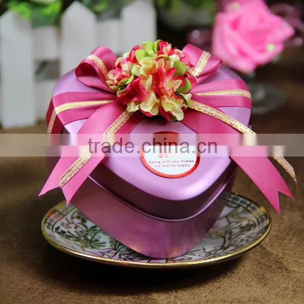 Wedding Gift Tin Candy Bride and Groom Box