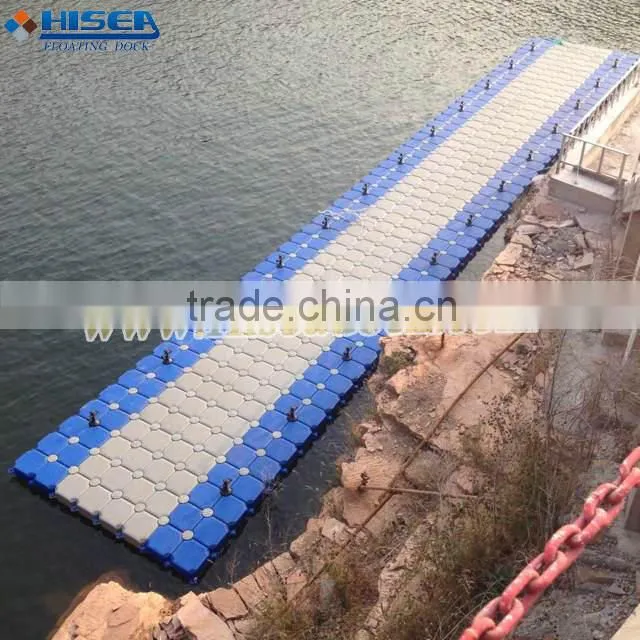 Plastic floating pontoon walkways
