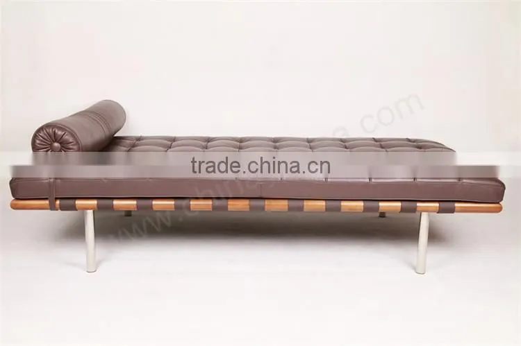 Mies van der Rohe aniline Leather Barcelona DayBed Replica