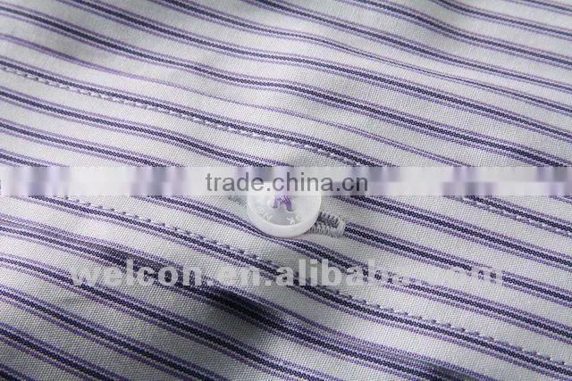 classic long sleeve latest brand design pink stripe slim fit 100% cotton business formal men dress shirt