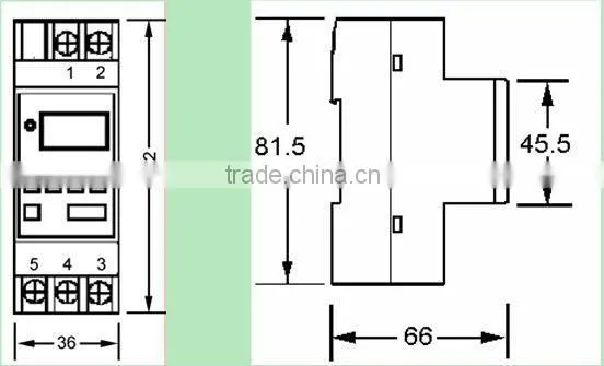 AUSDT Din Rail Modular Electrical Weekly Digital 3 phase Time Switch