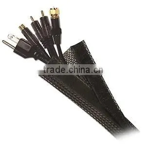 Cable protection-Velcro braided wrap