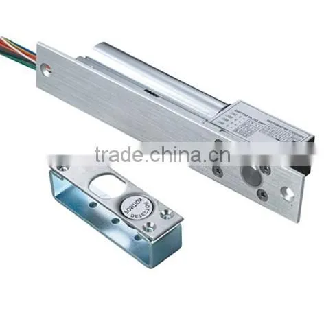Fail safe electric dead bolt lock with time delay,door & lock status output function