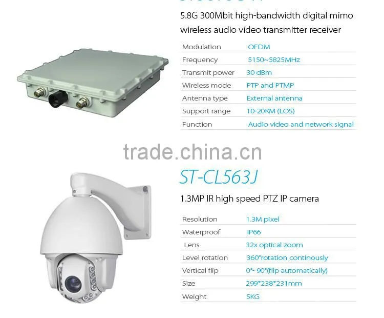 outdoor portable support ptmp wireless audio transmission long range