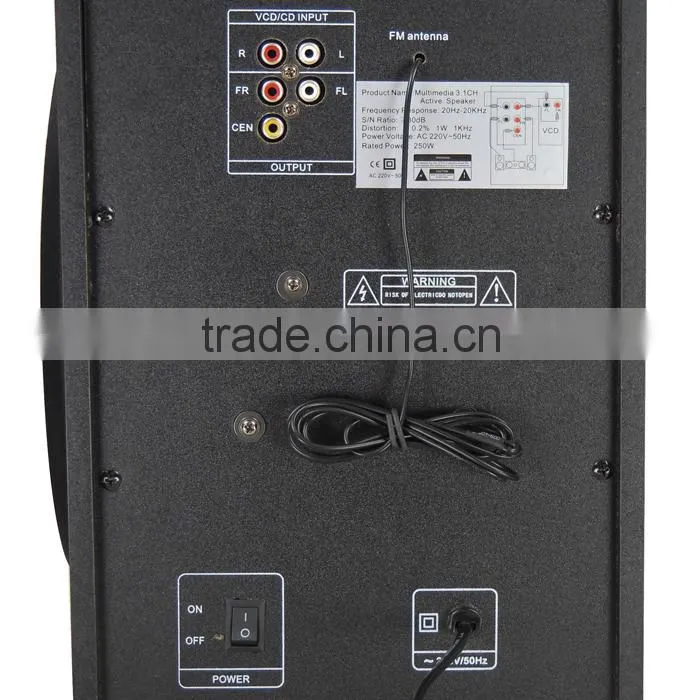 Willico good sound 3.1 speaker system on china market whm-3004