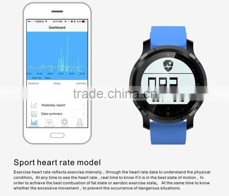 2016 Newest F68 Smartband Band sport bracelet Wristband Fitness Tracker Bluetooth Smart Watch for Iphone phones