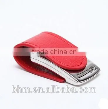 High quality cheap leather usb flash drive, full capacity usb disk