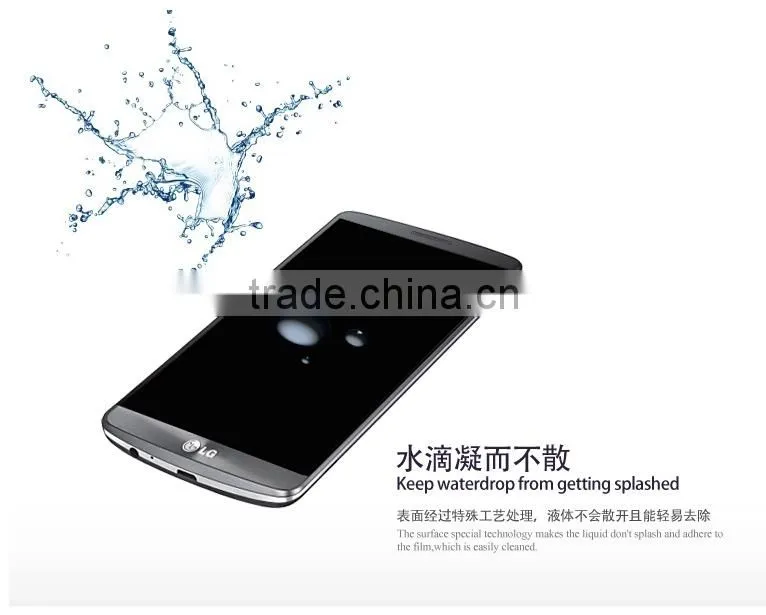 Guangzhou Suppliers 2.5D 0.3mm Tempered Glass Screen Protector For LG G3