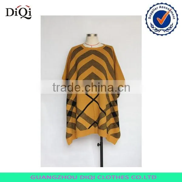 Ladies long sleeve mixed color block pullover jumper
